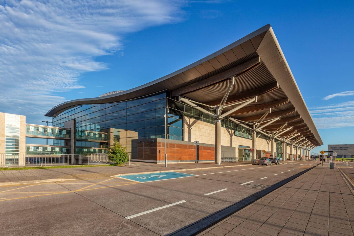 Cork Airport passenger terminal, the pickup and drop off point for airport transfers